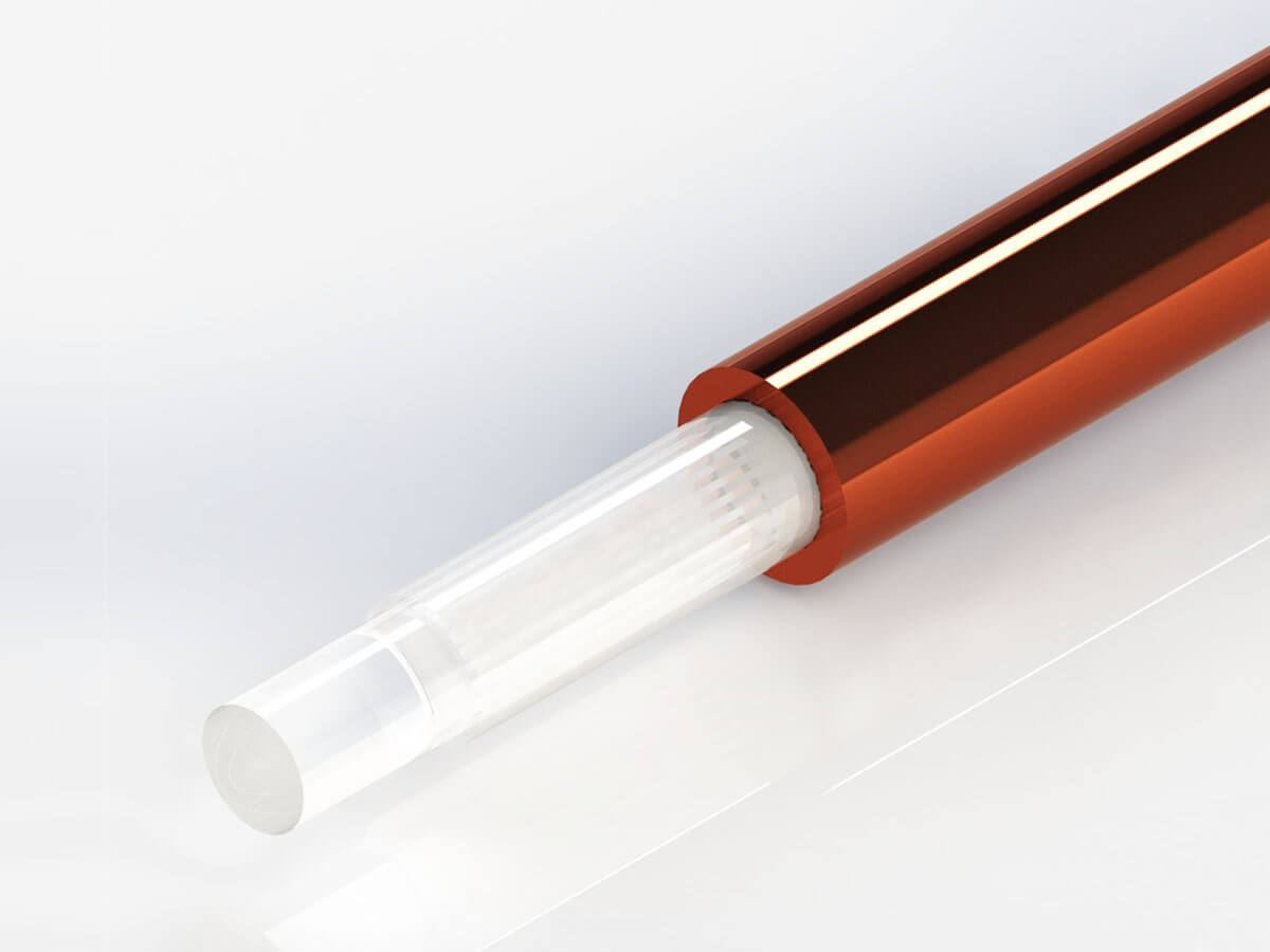 Copper Coated Silica Fibers